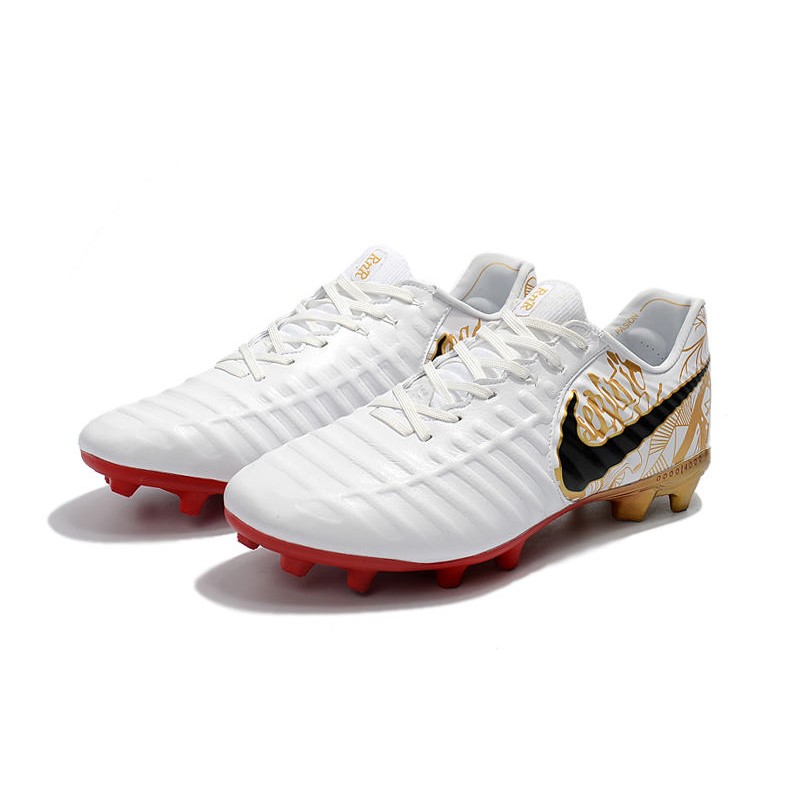 Nike Tiempo Legend VII FG Bílý Zlato Červené